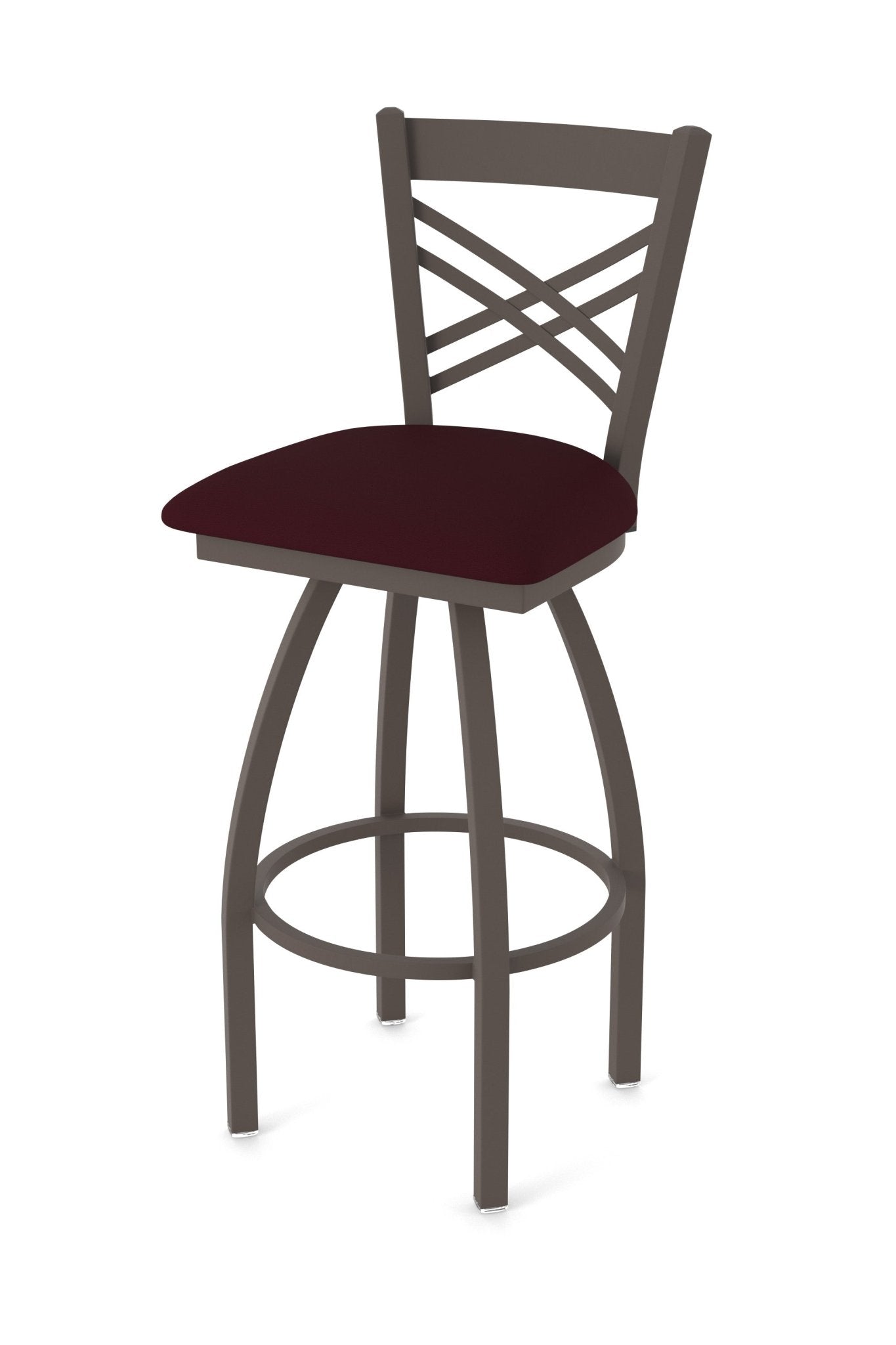 Holland Bar Stool 820 Catalina Swivel Bar Stool Upholstered Seat 30"H (HBS - 820 - BS - UP - 30H) - SchoolOutlet