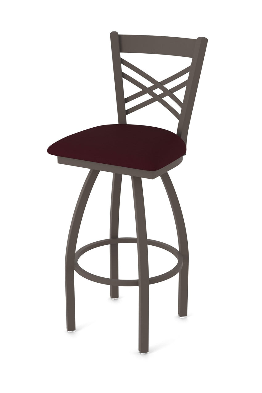 Holland Bar Stool 820 Catalina Swivel Bar Stool Upholstered Seat 30"H (HBS - 820 - BS - UP - 30H) - SchoolOutlet