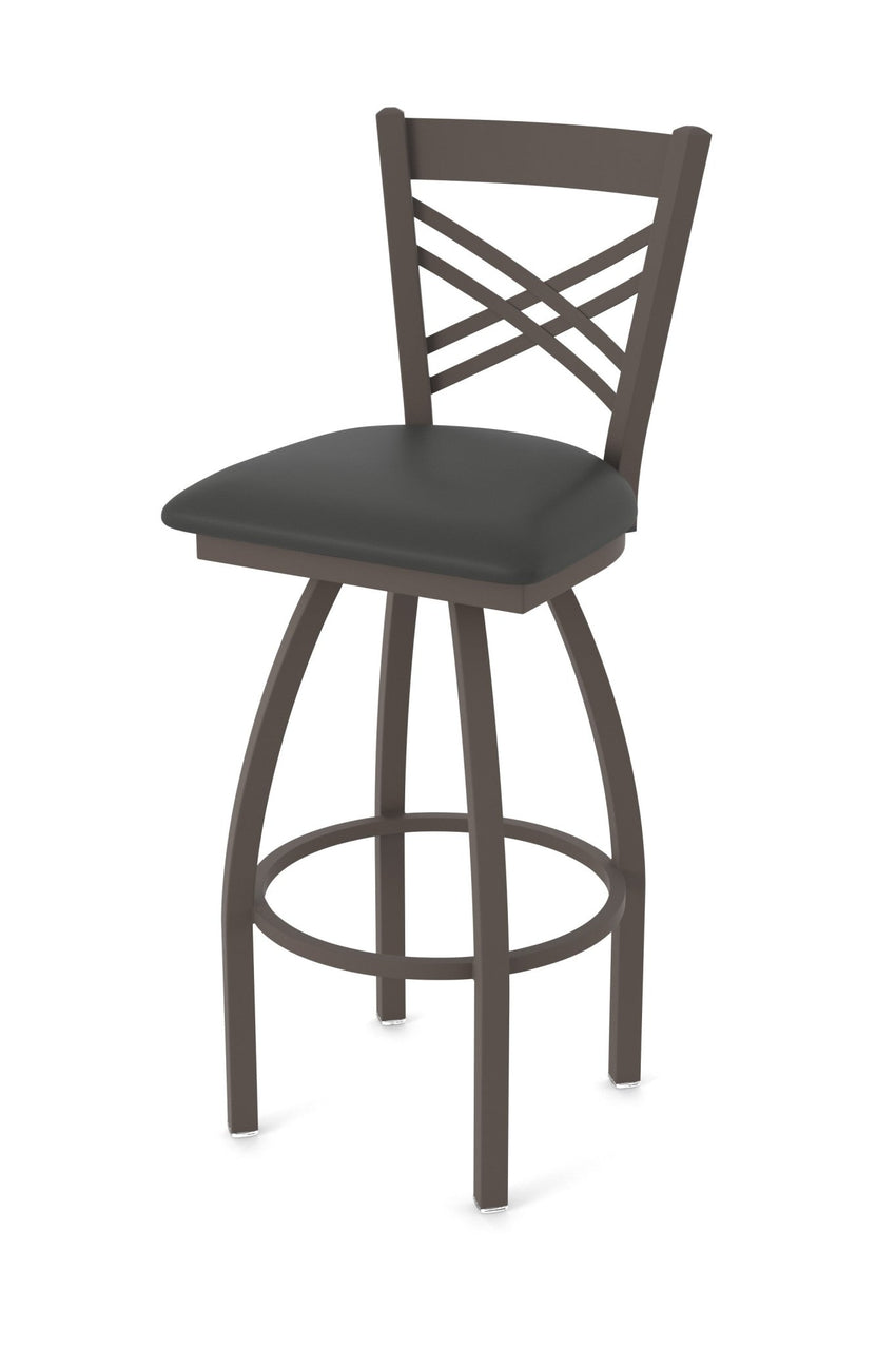 Holland Bar Stool 820 Catalina Swivel Bar Stool Upholstered Seat 30"H (HBS - 820 - BS - UP - 30H) - SchoolOutlet