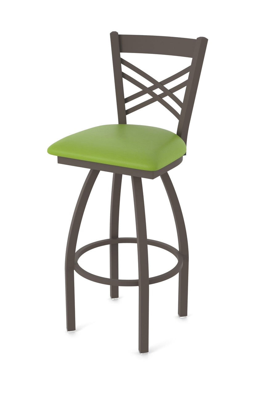 Holland Bar Stool 820 Catalina Swivel Bar Stool Upholstered Seat 30"H (HBS - 820 - BS - UP - 30H) - SchoolOutlet