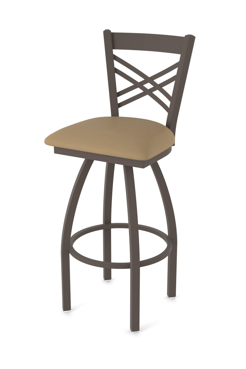Holland Bar Stool 820 Catalina Swivel Bar Stool Upholstered Seat 30"H (HBS - 820 - BS - UP - 30H) - SchoolOutlet