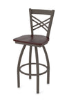 Holland Bar Stool 820 Catalina Swivel Bar Stool Wooden Seat 30