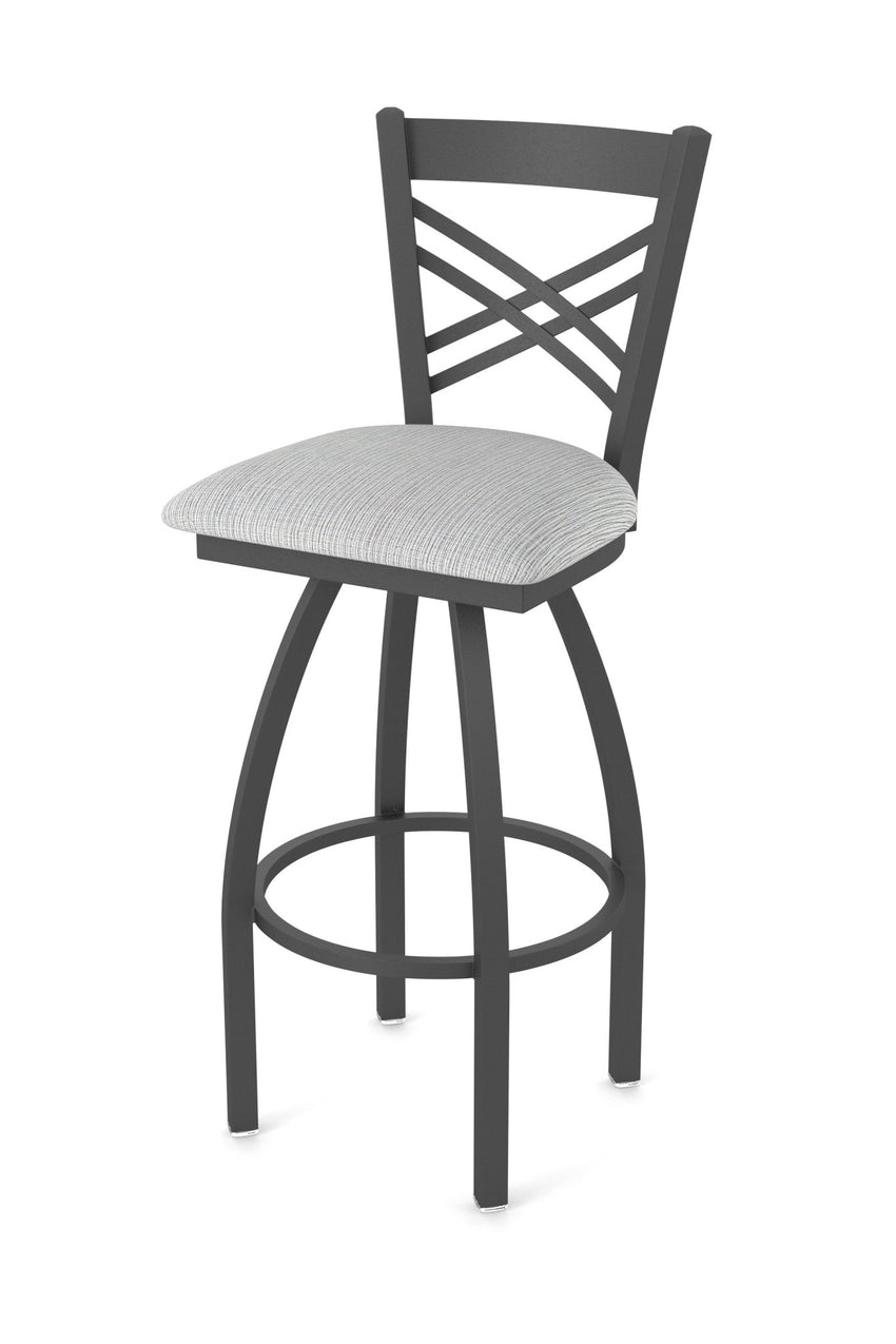 Holland Bar Stool 820 Catalina Swivel Bar Stool Upholstered Seat 30"H (HBS - 820 - BS - UP - 30H) - SchoolOutlet