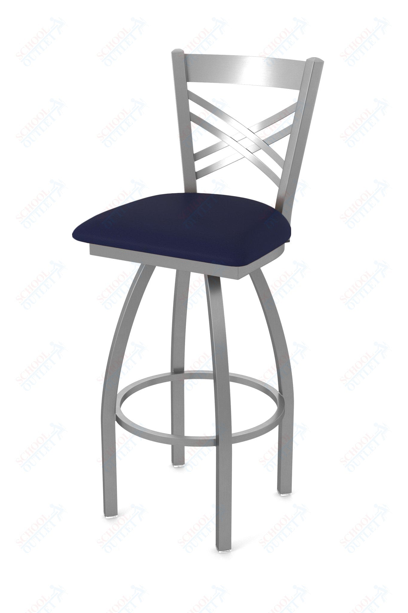 Holland Bar Stool 820 Catalina Swivel Bar Stool Upholstered Seat 30"H (HBS - 820 - BS - UP - 30H) - SchoolOutlet