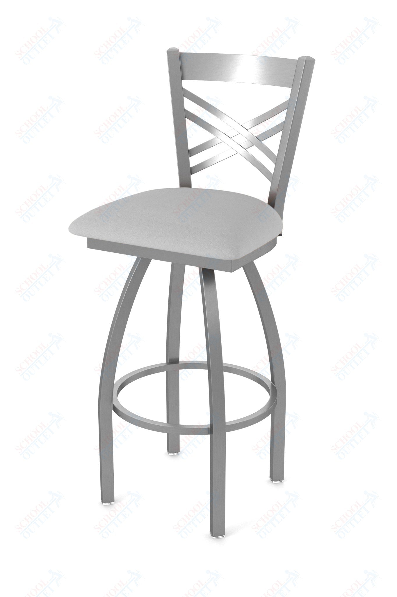 Holland Bar Stool 820 Catalina Swivel Bar Stool Upholstered Seat 30"H (HBS - 820 - BS - UP - 30H) - SchoolOutlet