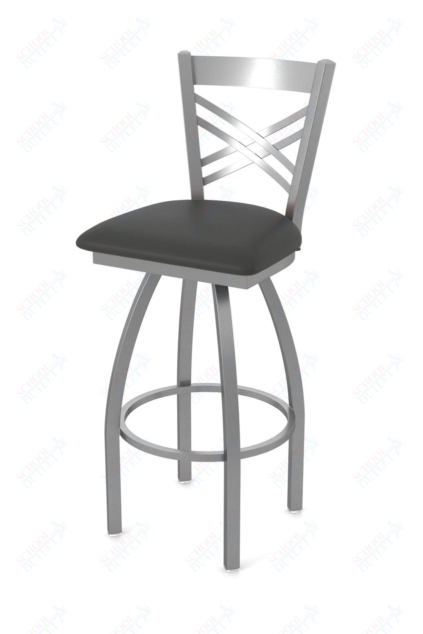 Holland Bar Stool 820 Catalina Swivel Bar Stool Upholstered Seat 30"H (HBS - 820 - BS - UP - 30H) - SchoolOutlet