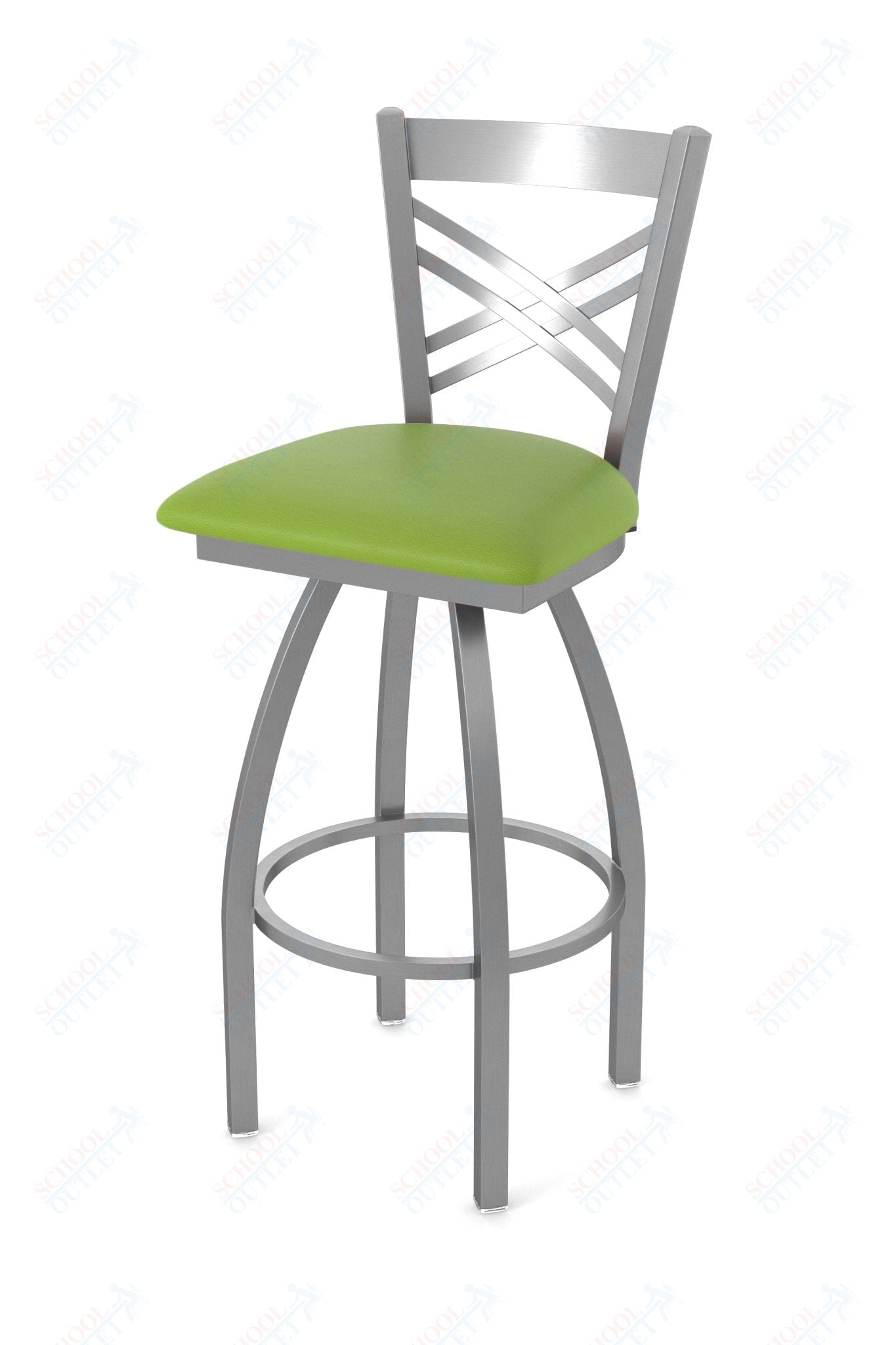 Holland Bar Stool 820 Catalina Swivel Bar Stool Upholstered Seat 30"H (HBS - 820 - BS - UP - 30H) - SchoolOutlet