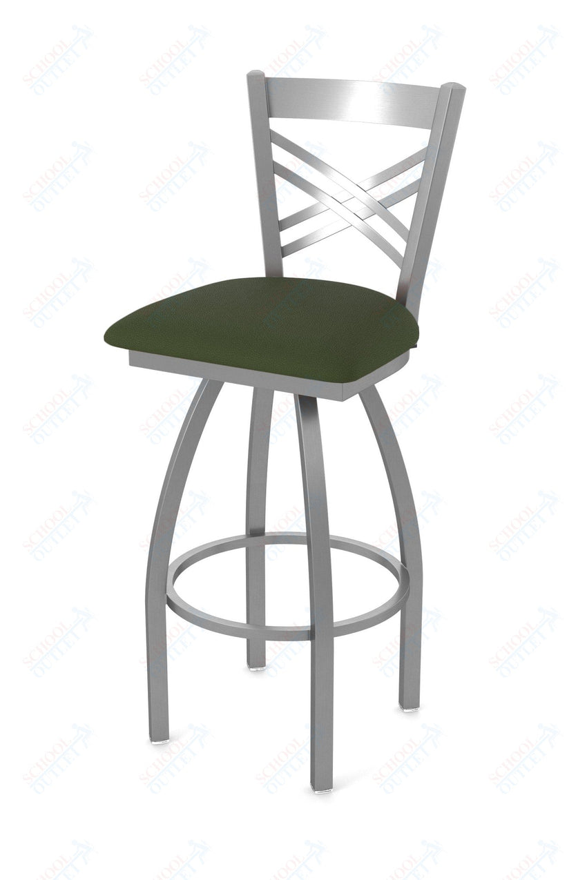 Holland Bar Stool 820 Catalina Swivel Bar Stool Upholstered Seat 30"H (HBS - 820 - BS - UP - 30H) - SchoolOutlet