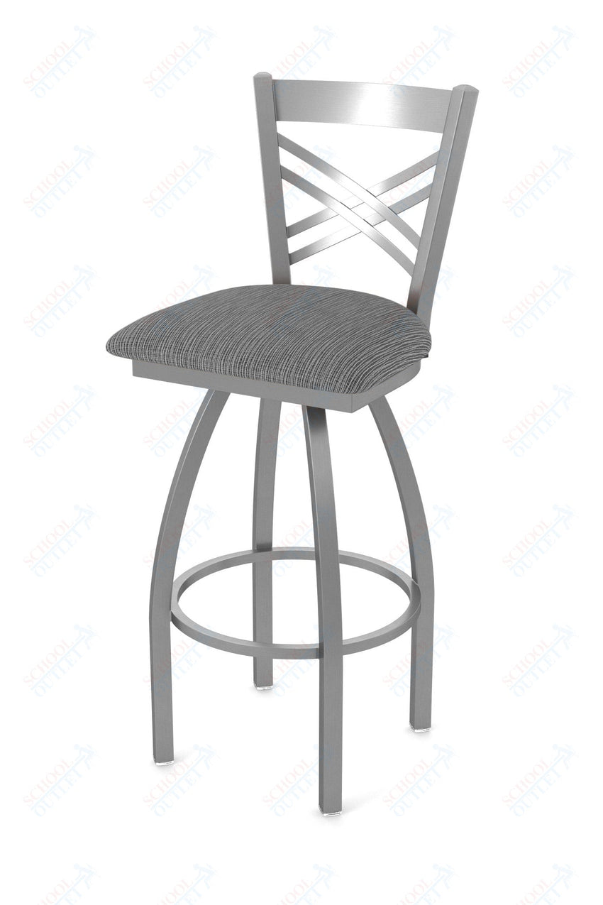 Holland Bar Stool 820 Catalina Swivel Bar Stool Upholstered Seat 30"H (HBS - 820 - BS - UP - 30H) - SchoolOutlet