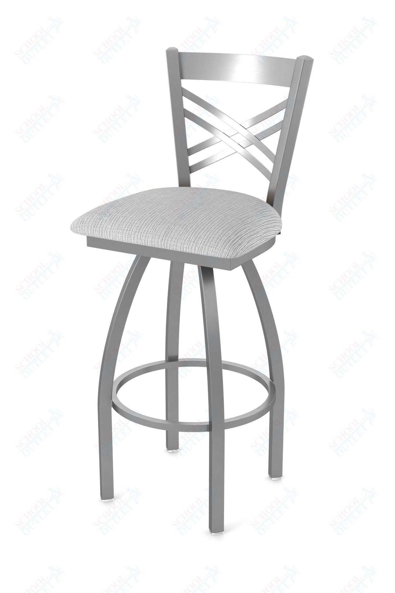 Holland Bar Stool 820 Catalina Swivel Bar Stool Upholstered Seat 30"H (HBS - 820 - BS - UP - 30H) - SchoolOutlet