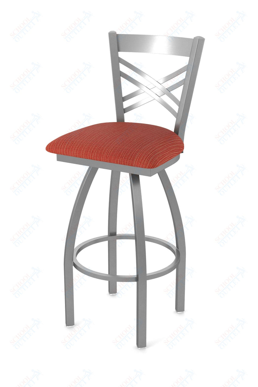 Holland Bar Stool 820 Catalina Swivel Bar Stool Upholstered Seat 30"H (HBS - 820 - BS - UP - 30H) - SchoolOutlet