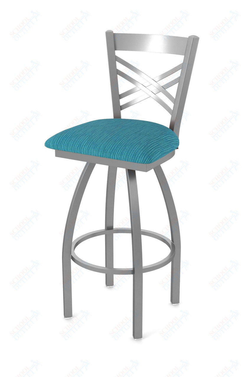 Holland Bar Stool 820 Catalina Swivel Bar Stool Upholstered Seat 30"H (HBS - 820 - BS - UP - 30H) - SchoolOutlet