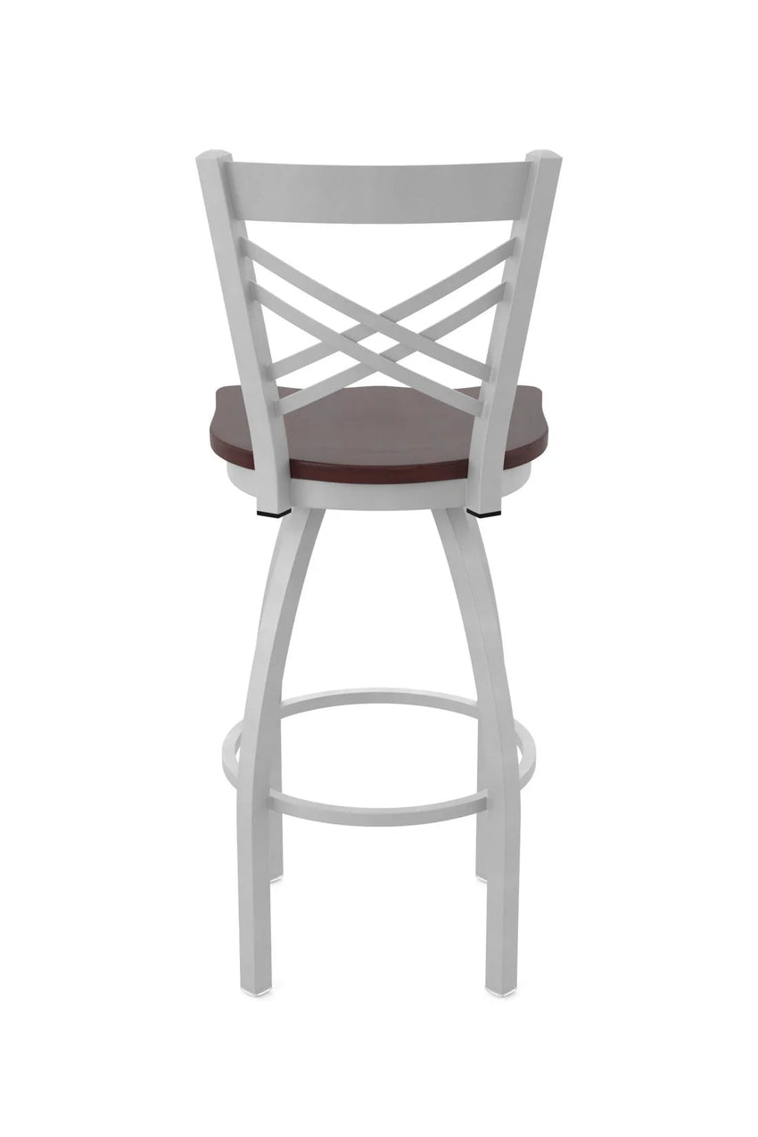 Holland Bar Stool 820 Catalina Swivel Bar Stool Wooden Seat 30"H (HBS - 820 - BS - WD - 30H) - SchoolOutlet