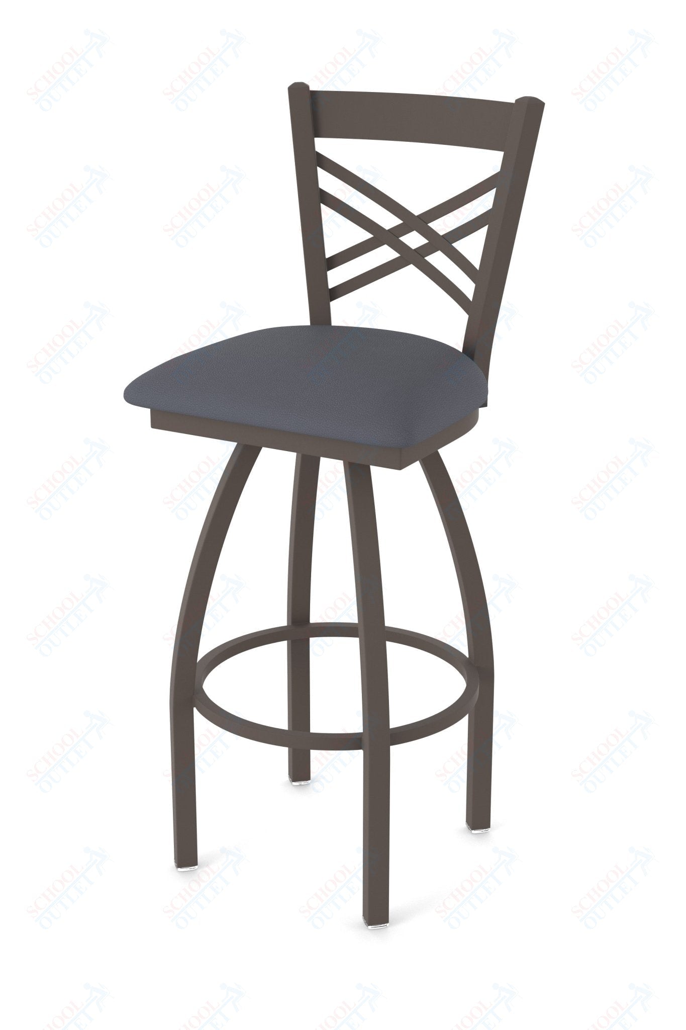 Holland Bar Stool 820 Catalina Swivel Bar Stool Upholstered Seat 36"H (HBS - 820 - BS - UP - 36H) - SchoolOutlet