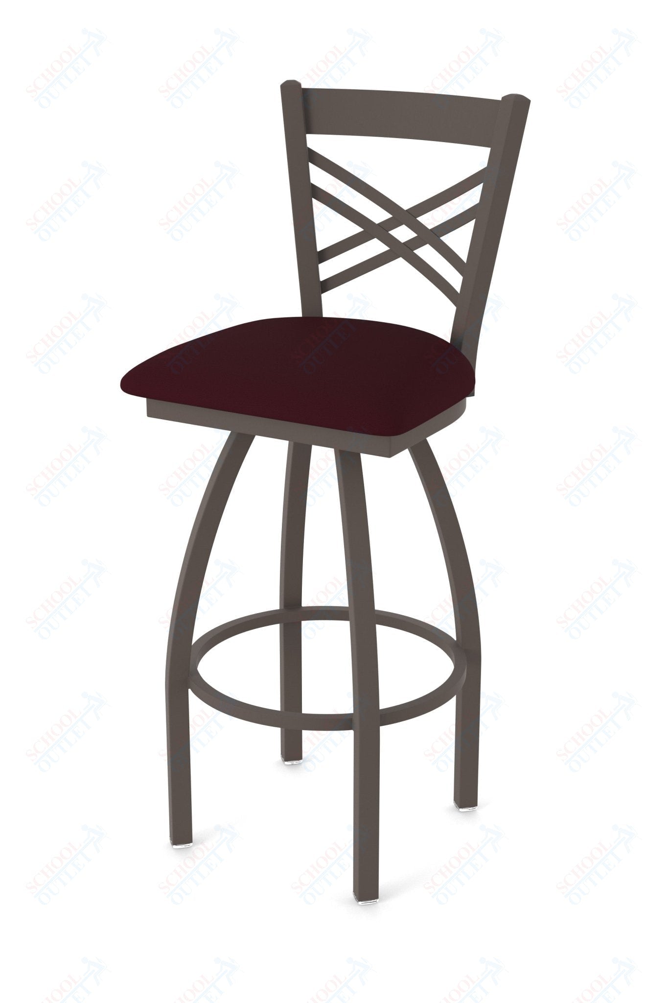 Holland Bar Stool 820 Catalina Swivel Bar Stool Upholstered Seat 36"H (HBS - 820 - BS - UP - 36H) - SchoolOutlet