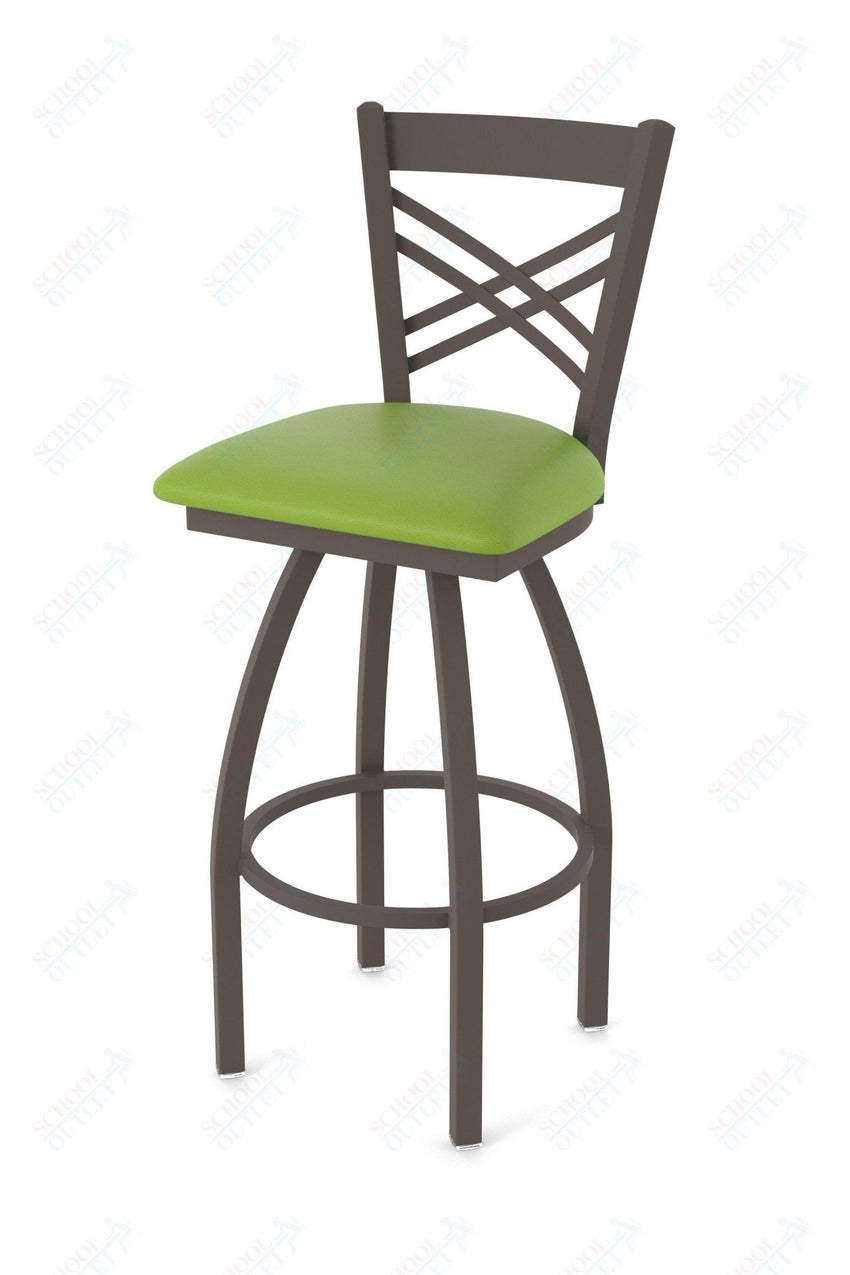 Holland Bar Stool 820 Catalina Swivel Bar Stool Upholstered Seat 36"H (HBS - 820 - BS - UP - 36H) - SchoolOutlet