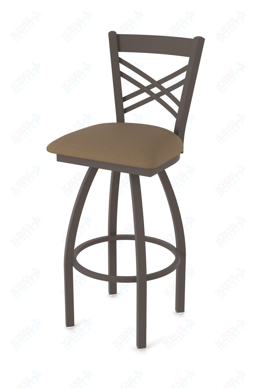 Holland Bar Stool 820 Catalina Swivel Bar Stool Upholstered Seat 36"H (HBS - 820 - BS - UP - 36H) - SchoolOutlet