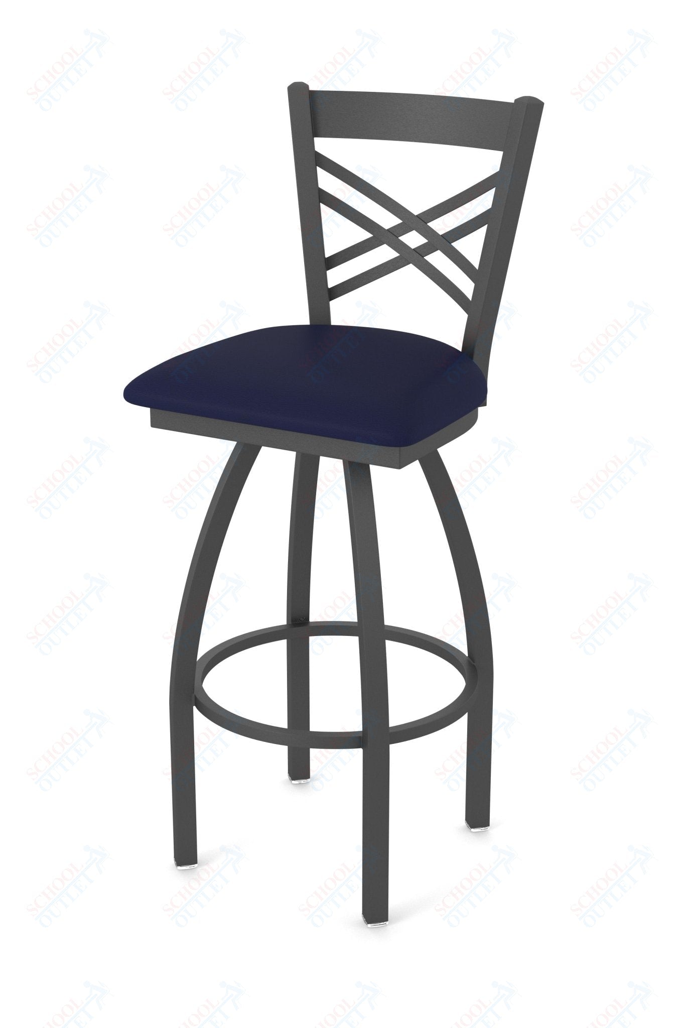Holland Bar Stool 820 Catalina Swivel Bar Stool Upholstered Seat 36"H (HBS - 820 - BS - UP - 36H) - SchoolOutlet