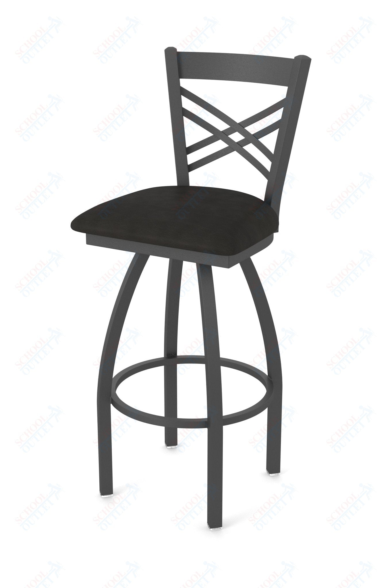 Holland Bar Stool 820 Catalina Swivel Bar Stool Upholstered Seat 36"H (HBS - 820 - BS - UP - 36H) - SchoolOutlet
