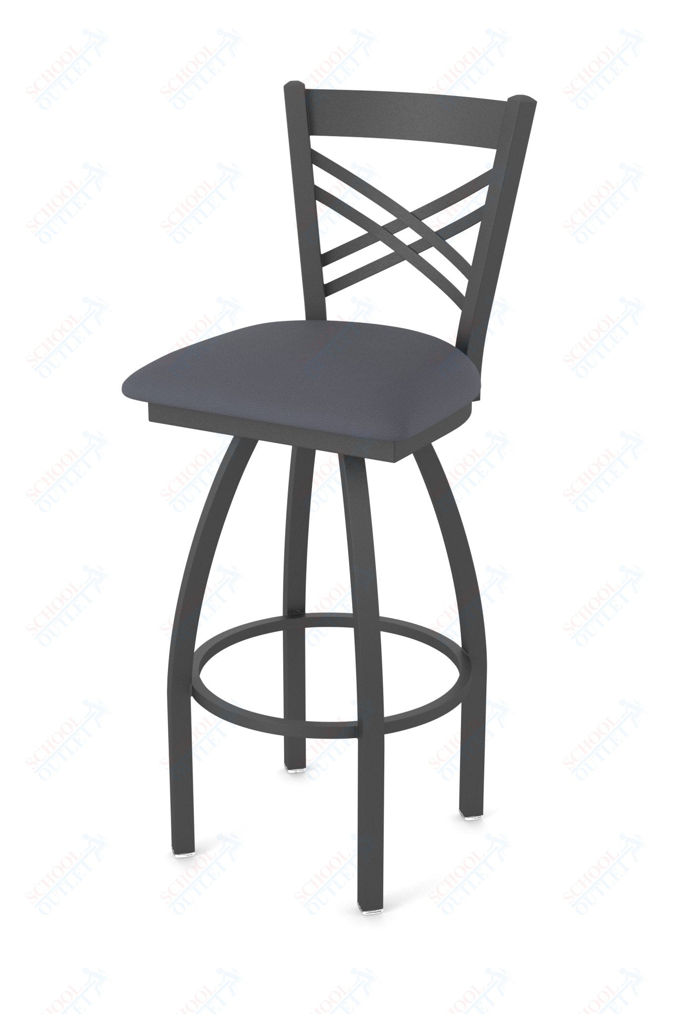 Holland Bar Stool 820 Catalina Swivel Bar Stool Upholstered Seat 36"H (HBS - 820 - BS - UP - 36H) - SchoolOutlet