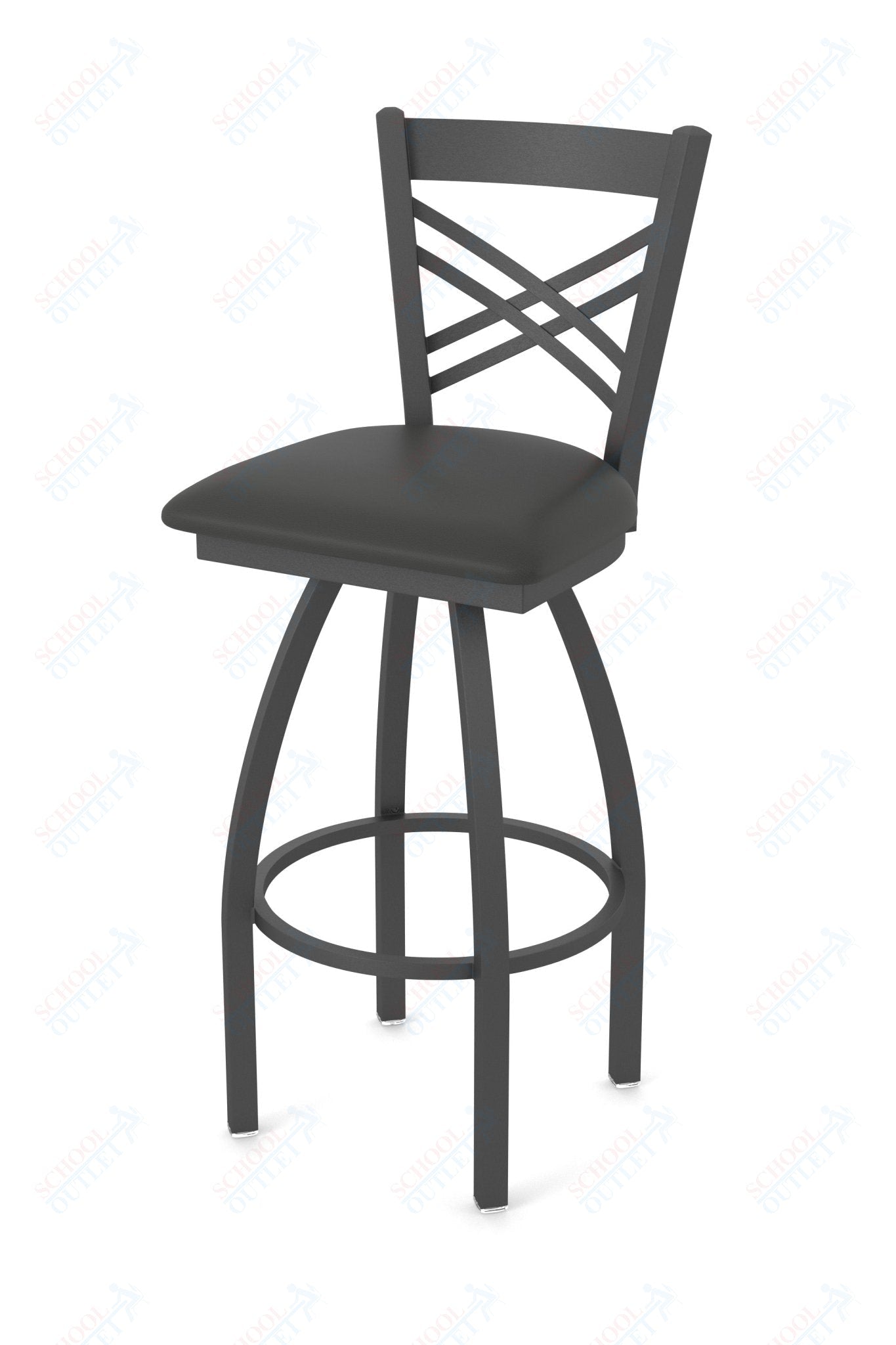 Holland Bar Stool 820 Catalina Swivel Bar Stool Upholstered Seat 36"H (HBS - 820 - BS - UP - 36H) - SchoolOutlet