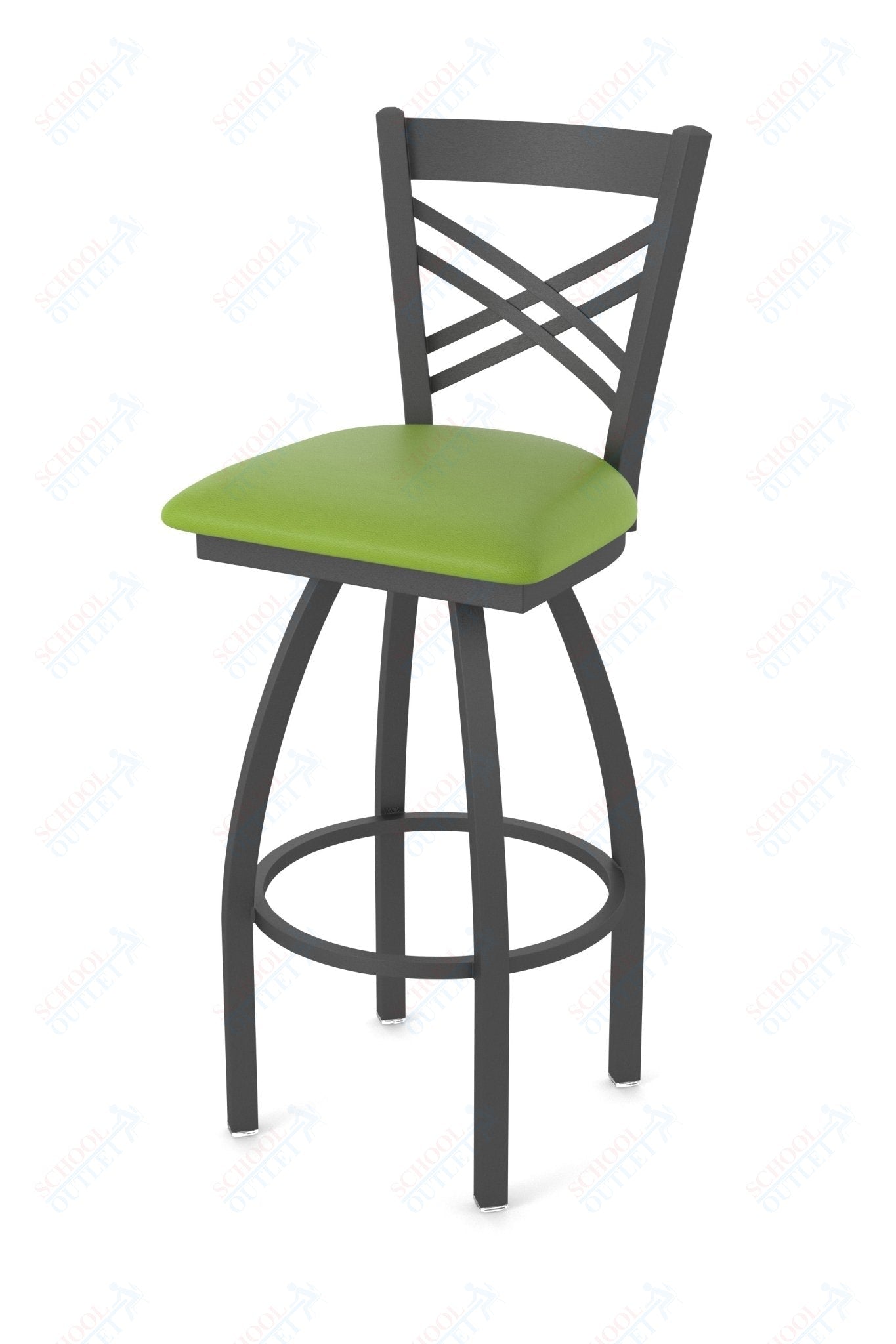 Holland Bar Stool 820 Catalina Swivel Bar Stool Upholstered Seat 36"H (HBS - 820 - BS - UP - 36H) - SchoolOutlet