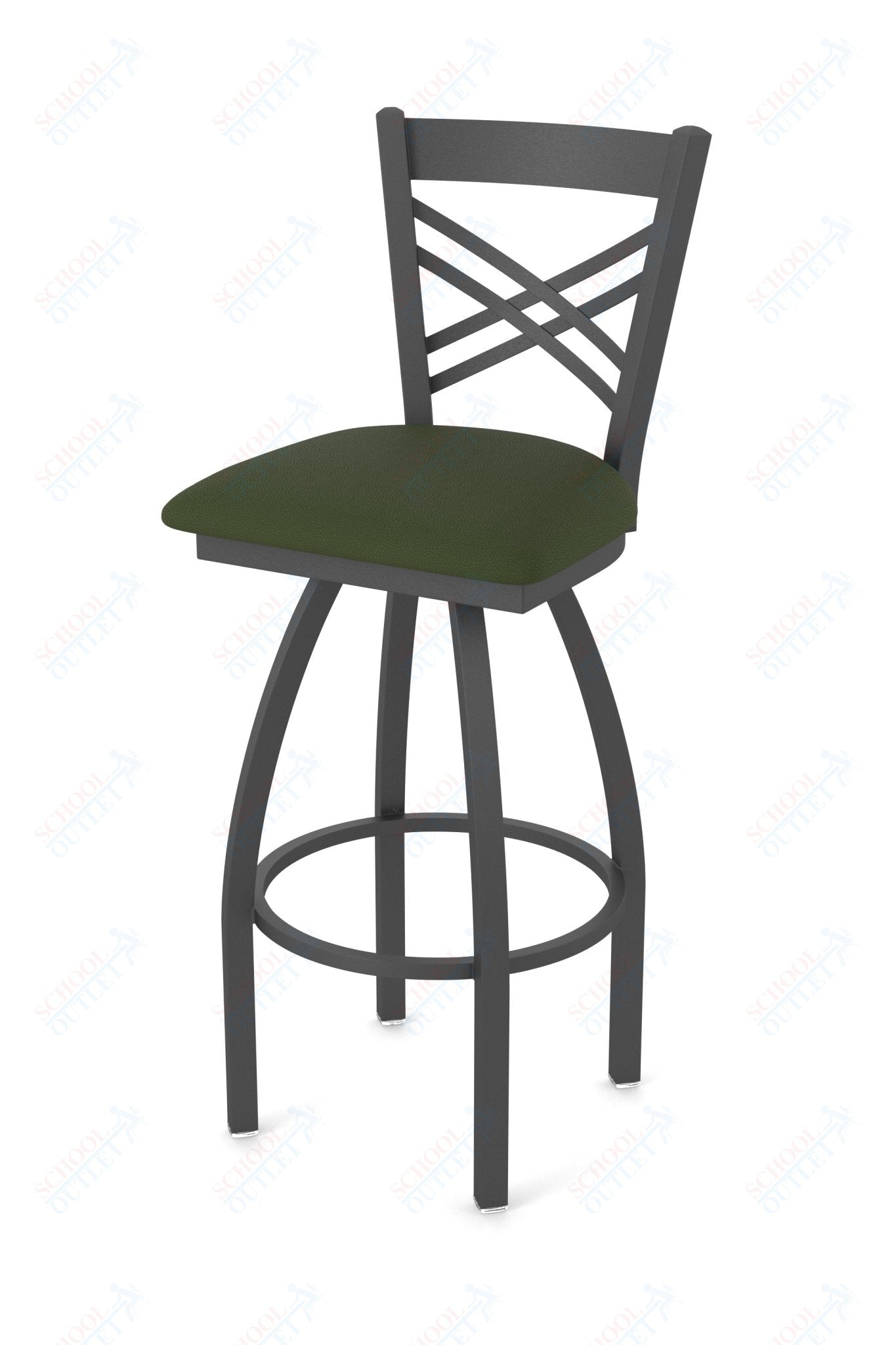 Holland Bar Stool 820 Catalina Swivel Bar Stool Upholstered Seat 36"H (HBS - 820 - BS - UP - 36H) - SchoolOutlet