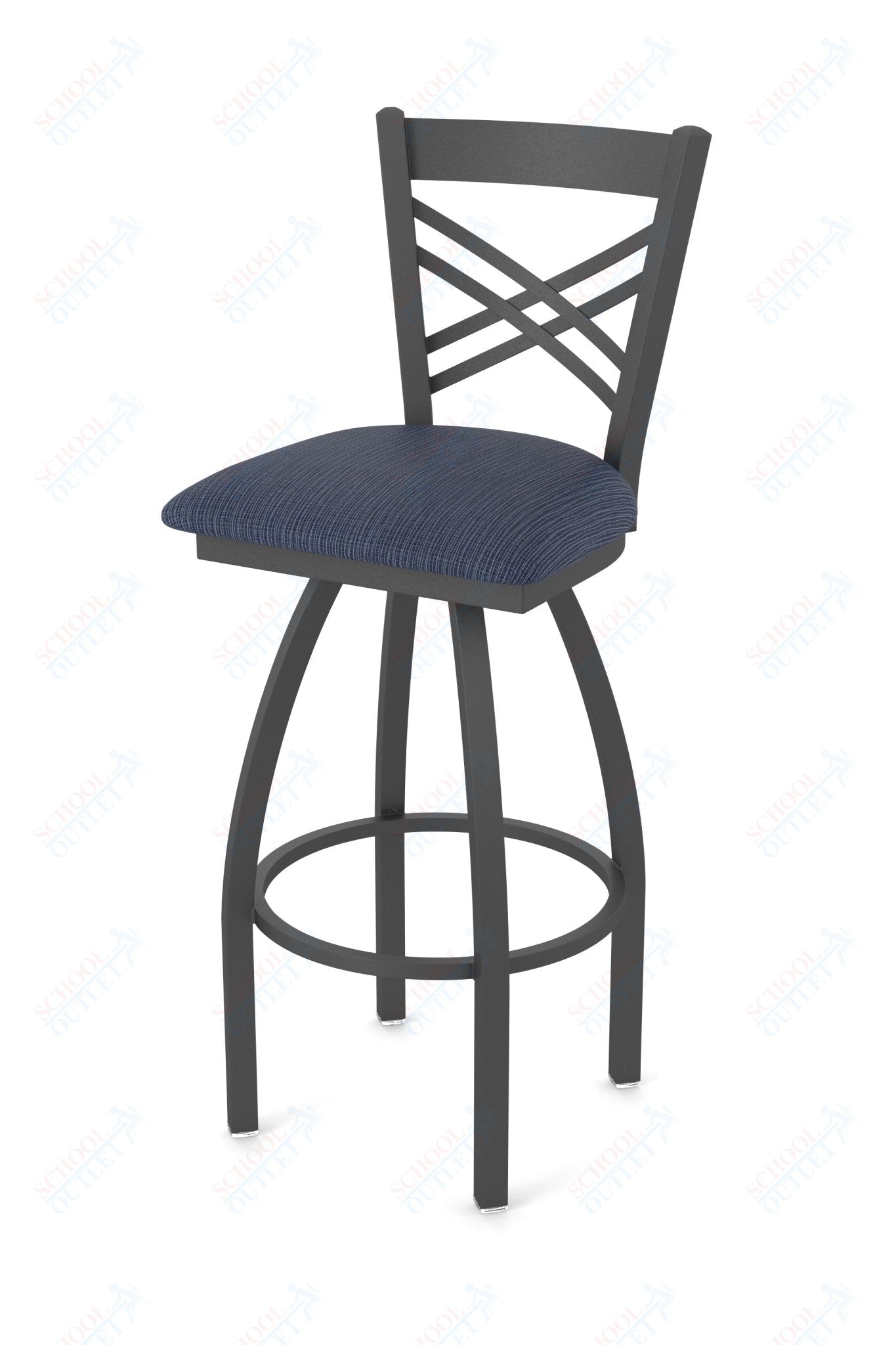 Holland Bar Stool 820 Catalina Swivel Bar Stool Upholstered Seat 36"H (HBS - 820 - BS - UP - 36H) - SchoolOutlet