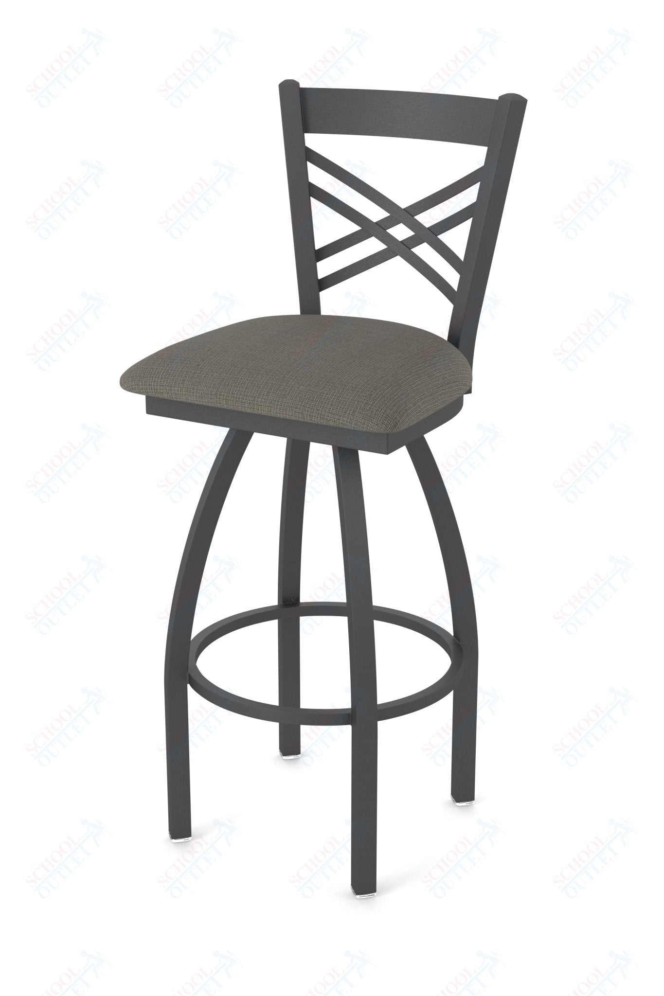 Holland Bar Stool 820 Catalina Swivel Bar Stool Upholstered Seat 36"H (HBS - 820 - BS - UP - 36H) - SchoolOutlet