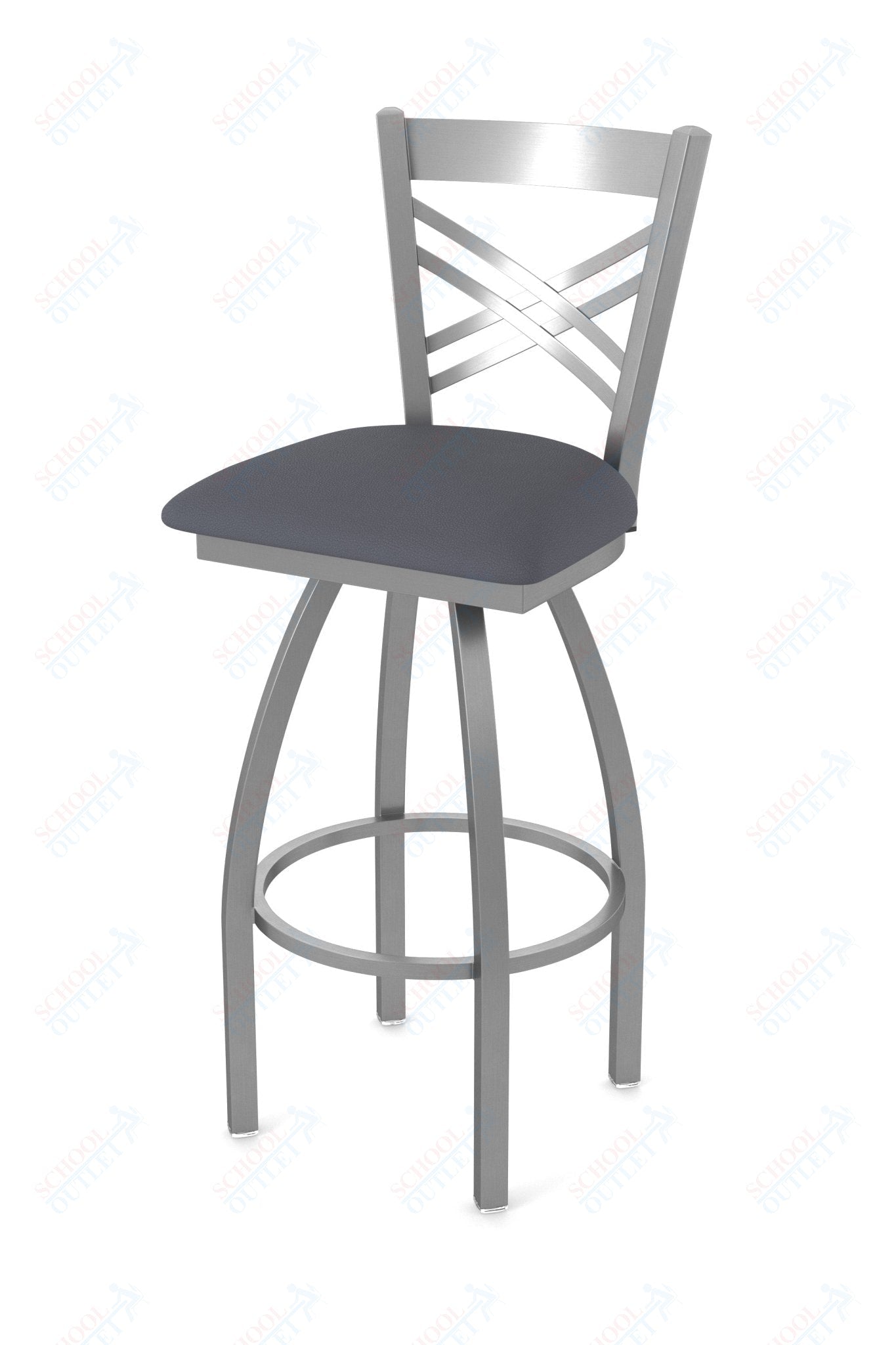 Holland Bar Stool 820 Catalina Swivel Bar Stool Upholstered Seat 36"H (HBS - 820 - BS - UP - 36H) - SchoolOutlet