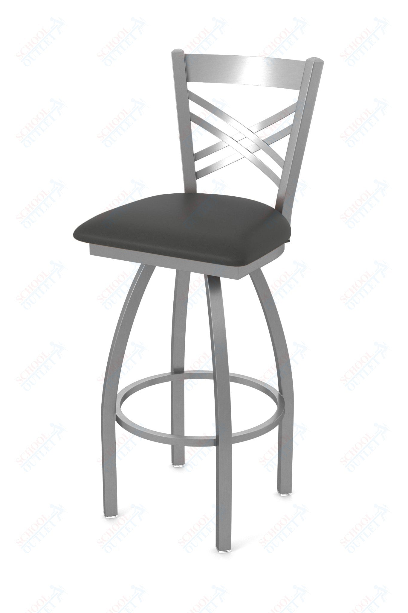 Holland Bar Stool 820 Catalina Swivel Bar Stool Upholstered Seat 36"H (HBS - 820 - BS - UP - 36H) - SchoolOutlet