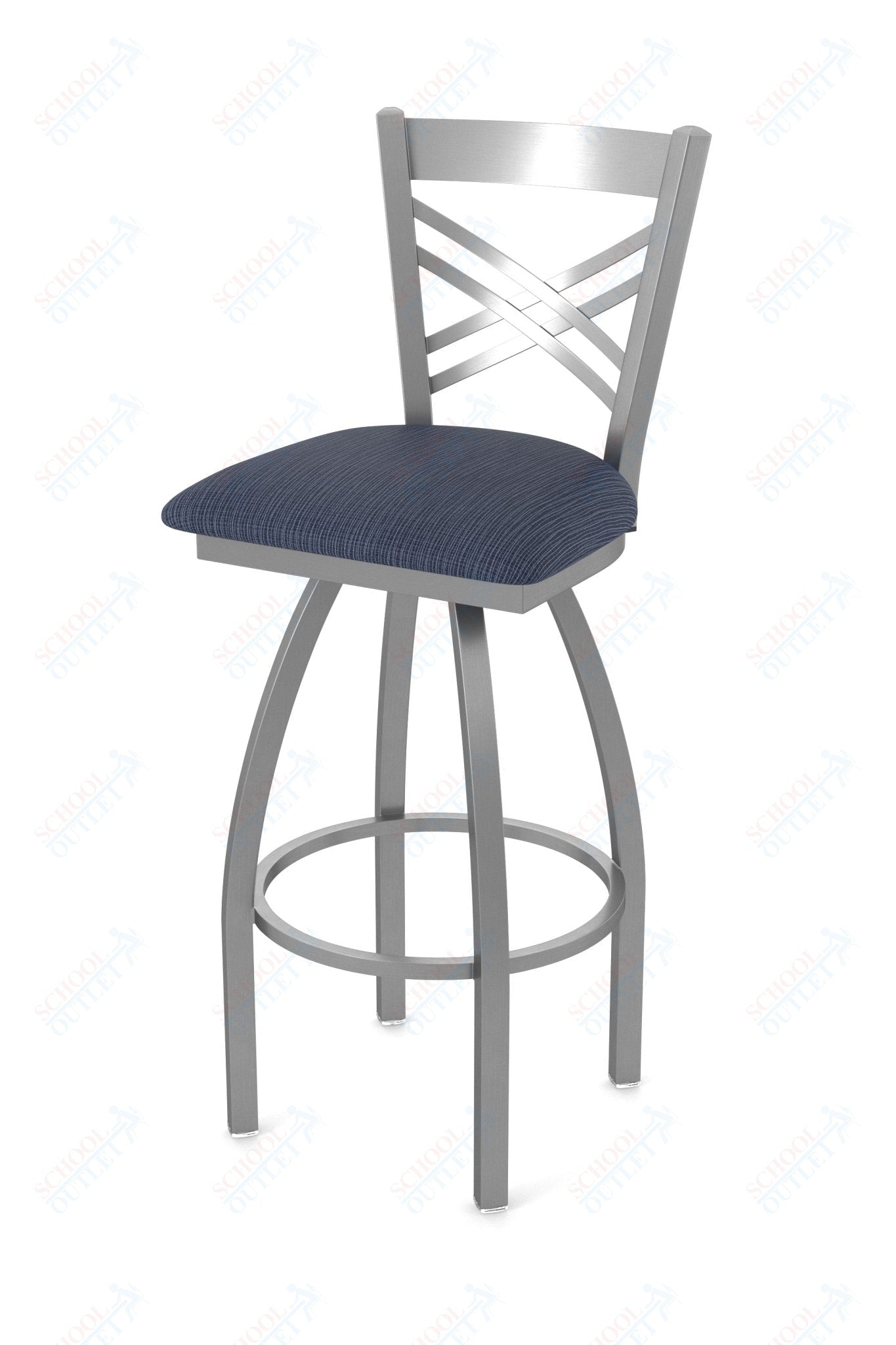 Holland Bar Stool 820 Catalina Swivel Bar Stool Upholstered Seat 36"H (HBS - 820 - BS - UP - 36H) - SchoolOutlet