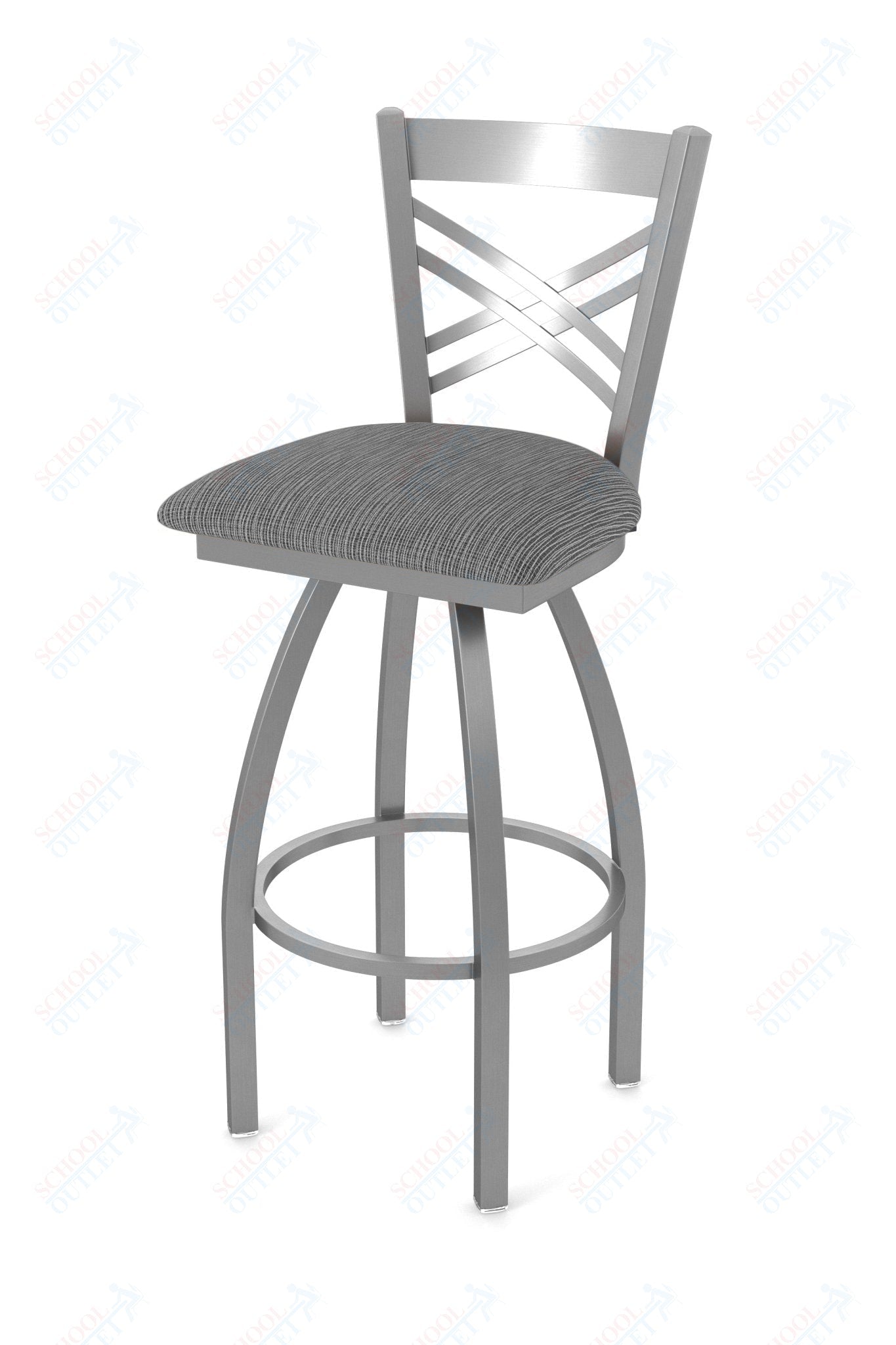 Holland Bar Stool 820 Catalina Swivel Bar Stool Upholstered Seat 36"H (HBS - 820 - BS - UP - 36H) - SchoolOutlet