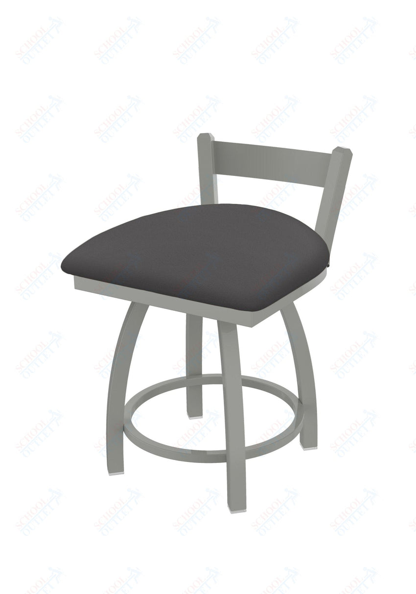 Holland Bar Stool 821 Catalina Low Back Swivel Vanity Stool Upholstered Seat 18"H (HBS - 821 - VS - UP - 18H) - SchoolOutlet