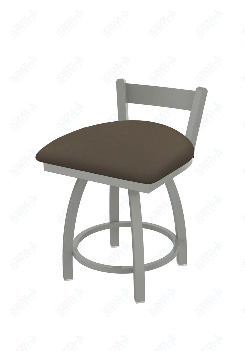 Holland Bar Stool 821 Catalina Low Back Swivel Vanity Stool Upholstered Seat 18"H (HBS - 821 - VS - UP - 18H) - SchoolOutlet