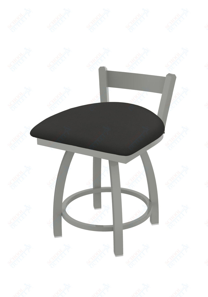 Holland Bar Stool 821 Catalina Low Back Swivel Vanity Stool Upholstered Seat 18"H (HBS - 821 - VS - UP - 18H) - SchoolOutlet