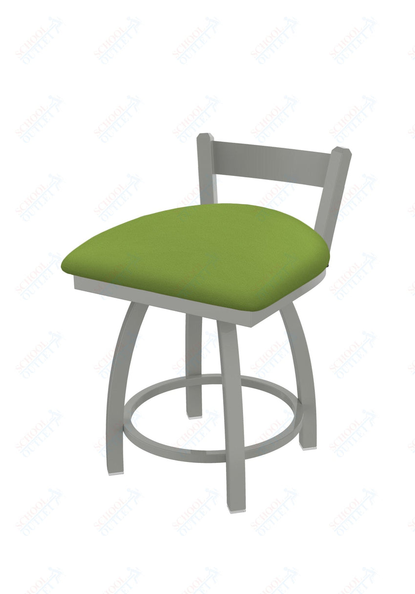 Holland Bar Stool 821 Catalina Low Back Swivel Vanity Stool Upholstered Seat 18"H (HBS - 821 - VS - UP - 18H) - SchoolOutlet