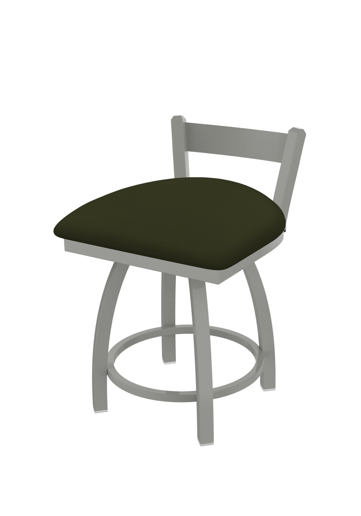 Holland Bar Stool 821 Catalina Low Back Swivel Vanity Stool Upholstered Seat 18"H (HBS - 821 - VS - UP - 18H) - SchoolOutlet