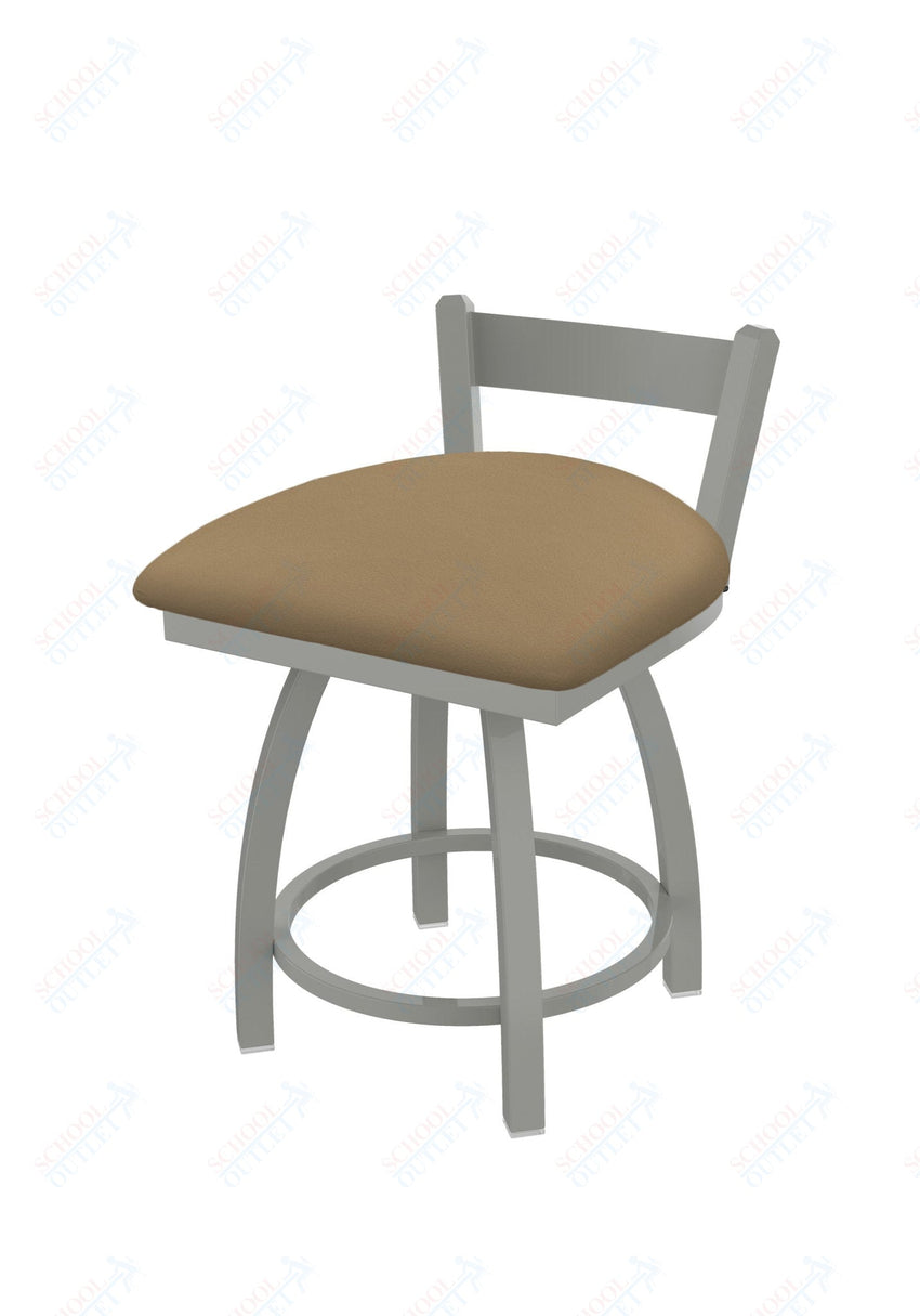 Holland Bar Stool 821 Catalina Low Back Swivel Vanity Stool Upholstered Seat 18"H (HBS - 821 - VS - UP - 18H) - SchoolOutlet