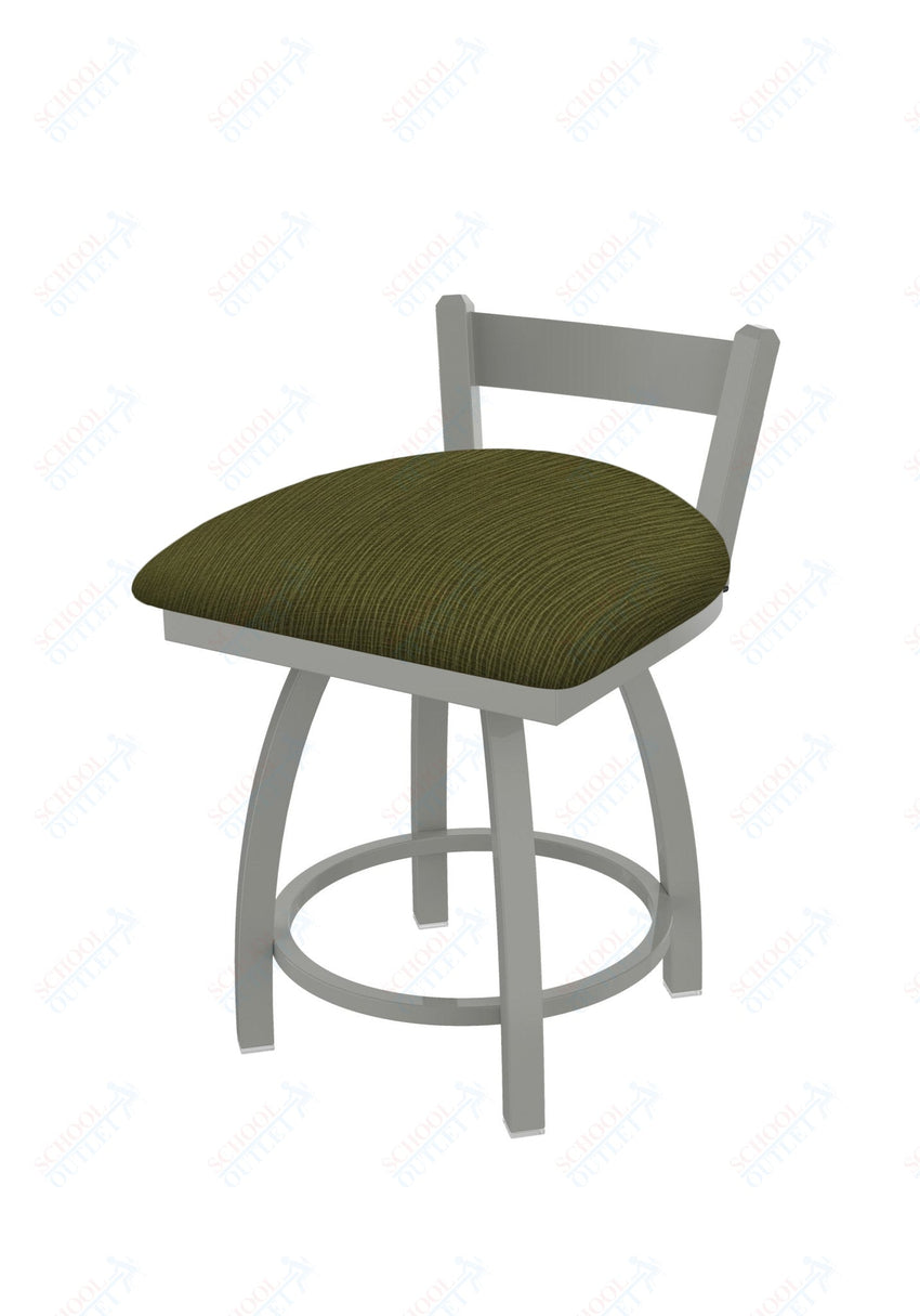Holland Bar Stool 821 Catalina Low Back Swivel Vanity Stool Upholstered Seat 18"H (HBS - 821 - VS - UP - 18H) - SchoolOutlet