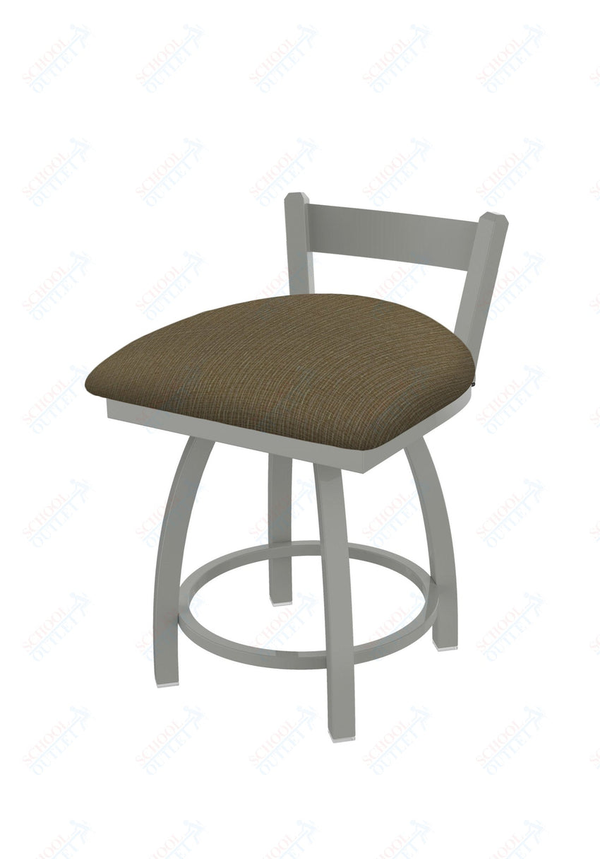 Holland Bar Stool 821 Catalina Low Back Swivel Vanity Stool Upholstered Seat 18"H (HBS - 821 - VS - UP - 18H) - SchoolOutlet