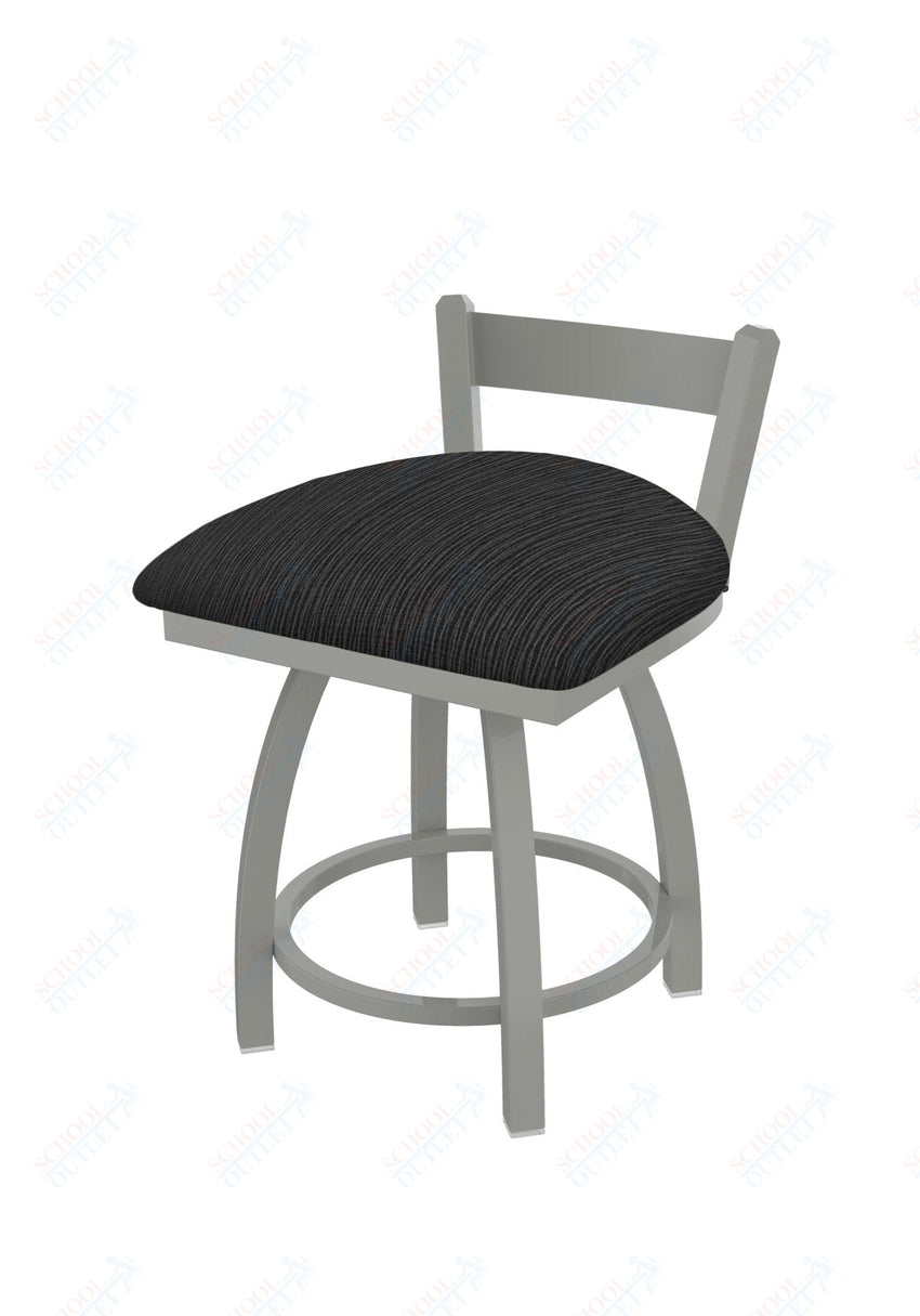 Holland Bar Stool 821 Catalina Low Back Swivel Vanity Stool Upholstered Seat 18"H (HBS - 821 - VS - UP - 18H) - SchoolOutlet