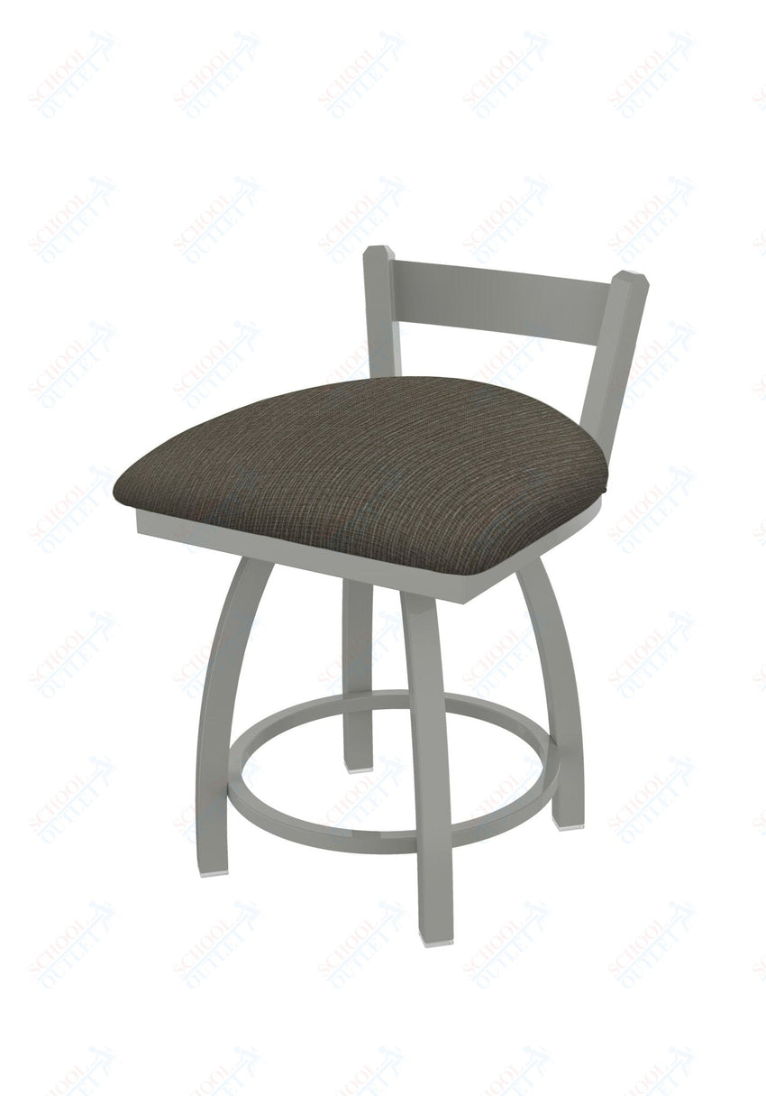 Holland Bar Stool 821 Catalina Low Back Swivel Vanity Stool Upholstered Seat 18"H (HBS - 821 - VS - UP - 18H) - SchoolOutlet