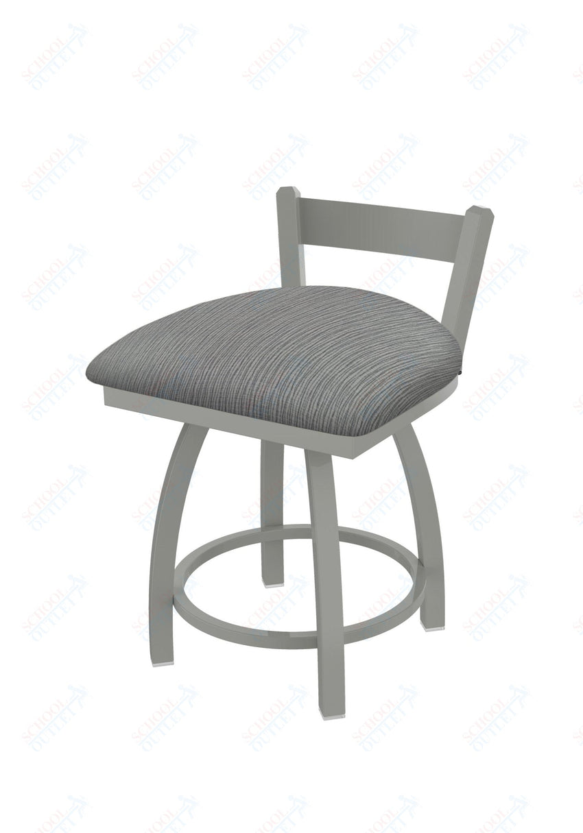 Holland Bar Stool 821 Catalina Low Back Swivel Vanity Stool Upholstered Seat 18"H (HBS - 821 - VS - UP - 18H) - SchoolOutlet