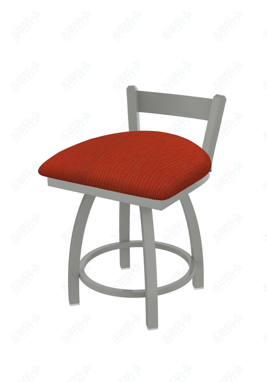 Holland Bar Stool 821 Catalina Low Back Swivel Vanity Stool Upholstered Seat 18"H (HBS - 821 - VS - UP - 18H) - SchoolOutlet