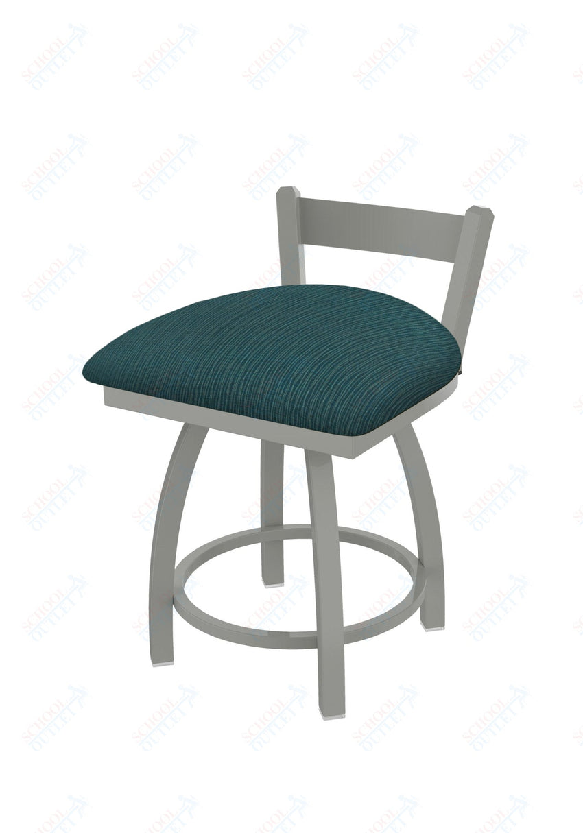 Holland Bar Stool 821 Catalina Low Back Swivel Vanity Stool Upholstered Seat 18"H (HBS - 821 - VS - UP - 18H) - SchoolOutlet