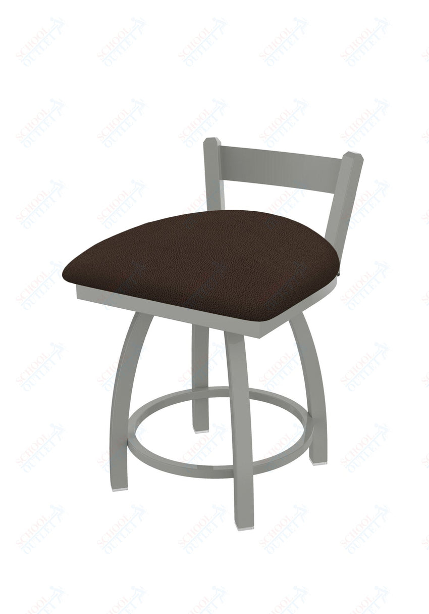 Holland Bar Stool 821 Catalina Low Back Swivel Vanity Stool Upholstered Seat 18"H (HBS - 821 - VS - UP - 18H) - SchoolOutlet
