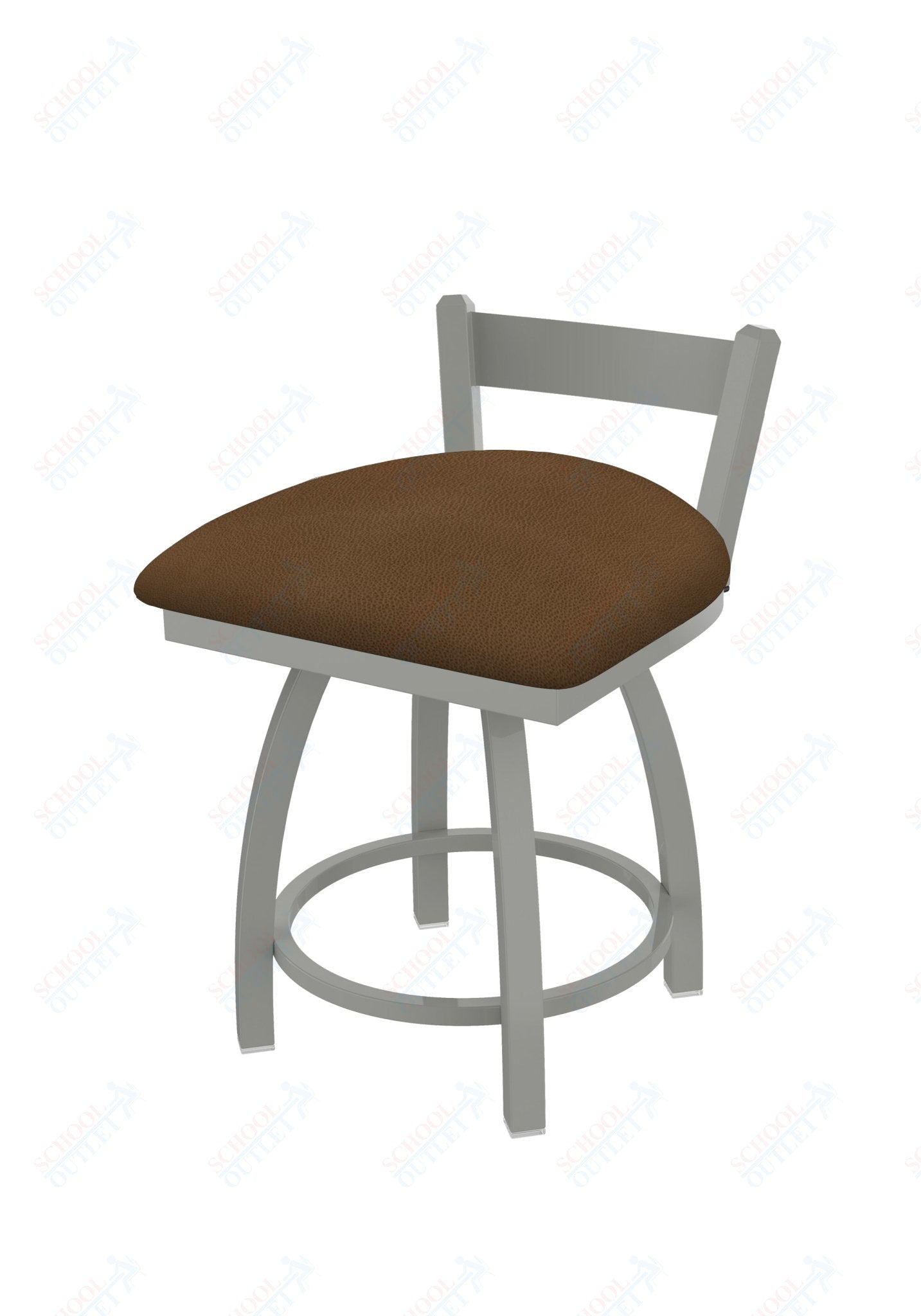 Holland Bar Stool 821 Catalina Low Back Swivel Vanity Stool Upholstered Seat 18"H (HBS - 821 - VS - UP - 18H) - SchoolOutlet