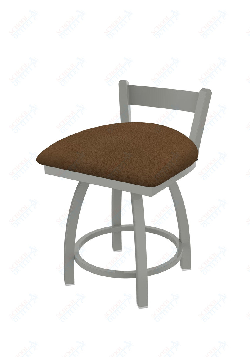 Holland Bar Stool 821 Catalina Low Back Swivel Vanity Stool Upholstered Seat 18"H (HBS - 821 - VS - UP - 18H) - SchoolOutlet