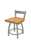 Holland Bar Stool 821 Catalina Low Back Swivel Vanity Stool Wooden Seat 18